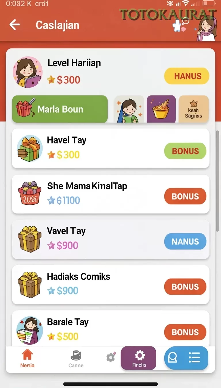 Cuplikan layar P200M — aktivitas